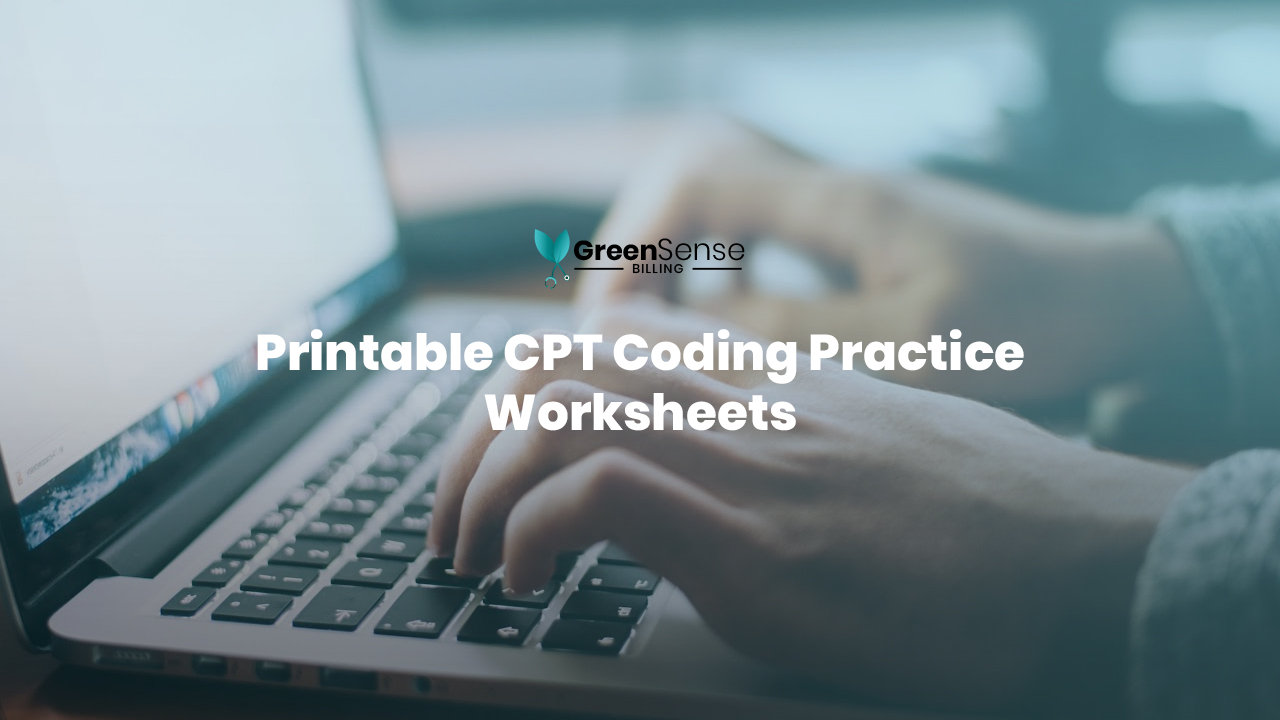 Printable CPT Coding Practice Worksheets
