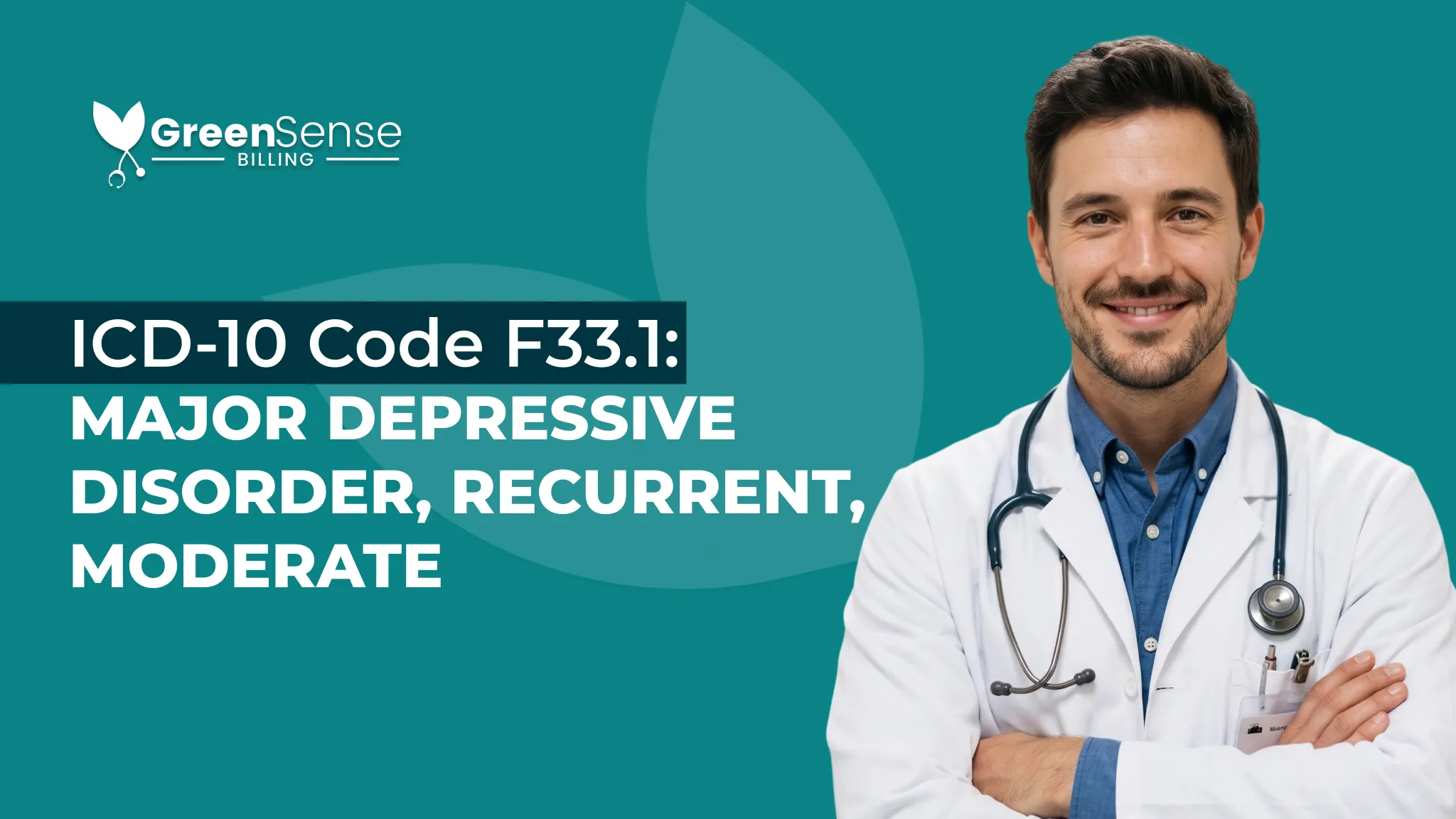 ICD-10 Code F33.1: Major Depressive Disorder, Recurrent, Moderate | GreenSense Billing